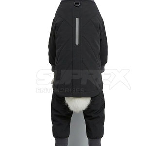 Traje Deportivo Moderno Negro de Poliéster Flexible para Gatos, Ropa Cálida de Forro Polar, Atuendo Activo para Pequeños Compañeros - Product Image 6