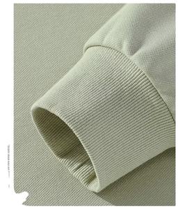470G-570G algodón de peso pesado nuevo otoño Casual hombres Top Color sólido suéter suelto sudaderas con capucha sudadera de manga larga ropa de hombre - Product Image 6