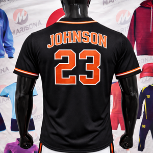 เสื้อเบสบอลย้อนยุคแบบยูนิเซ็กซ์ ปักลายตามสั่ง พิมพ์ลายแบบซับลิเมชั่น ปักชื่อและหมายเลขผู้เล่น ชุดทีม ระบายอากาศได้ดี มีไซส์พลัส - Product Image 4