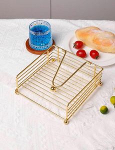 Wedding Table Decor Metal Table Organiser <b>Tissue</b> <b>Paper</b> Holder Modern Home Accessory Gold Table Accent Stylish Napkin Rack - Product Image 6
