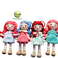 Muñeco de Ganchillo Creativo, Amigurumi, Juguete de Peluche, Estilo de Dibujos Animados, Muñeco de Hilo Creativo para Niñas, Regalo Navideño, Venta al por Mayor, Hecho a Mano