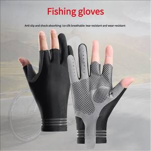 ถุงมือปั่นจักรยานแบบครึ่งนิ้ว หนังตาข่าย ป้องกันรังสียูวี กันลื่น ระบายอากาศได้ดี สวมใส่สบาย - Product Image 3