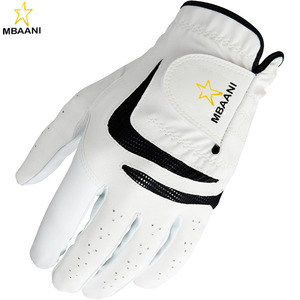 Gants de golf Grip Plus pour hommes - Blanc/Noir - Product Image 5