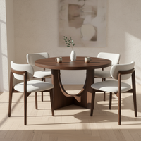 Table basse moderne avec 4 chaises, design décoratif, garantie 1 an, mobilier de salon 4 places, compact et durable