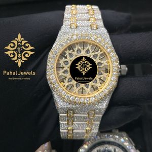 นาฬิกาเพชรหรู Pahal Jewels ตัวเรือนทรง Tonneau สายสแตนเลส สตีล ระบบควอตซ์ หน้าปัด 40 มม. เครื่องประดับแฟชั่นสำหรับทุกเพศ - Product Image 1