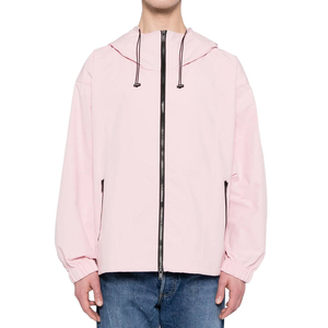 Men's New Fashion Lightweight Canvas <b>Stand</b> Collar Front Logo Winter Outdoor Sports Style <b>Cycling</b> Running Windbreaker Jacket - Product Image 1