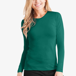 High Quality Custom Logo Hospital Under Shirt Breathable <b>Long</b> <b>Sleeve</b> T Shirts - Product Image 1