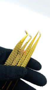 Pince à épiler antistatique personnalisée en acier inoxydable pour extensions de cils, outil de beauté pour pose de faux cils - Product Image 5