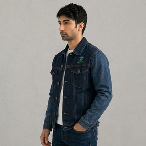 Vestes en jean pour hommes sur mesure OEM, coupe oversize, manches longues, boutonnées, de haute qualité avec poches, grandes tailles 2026 - Product Image 6