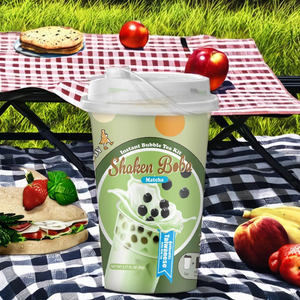 Mezcla de Té de Burbujas Orgánico Matcha Listo para Beber con Azúcar Moreno y Sabores a Taro, 3 Tazas - Product Image 1