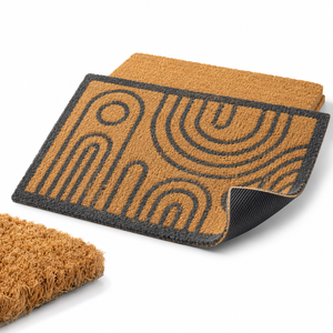 Meilleure Vente Tapis de Porte Classique Abstrait Antidérapant Personnalisé en Polypropylène 40x60 cm Épaisseur Moyenne Fabriqué à la Machine pour Hôtels Directement du Fabricant - Product Image 1