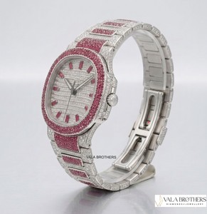 Reloj de Lujo Patek Philippe con Moissanita para Hombre y Mujer, Estilo Hip Hop, Brillante, de Diseño Premium - Product Image 4