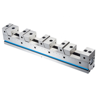 Etau modulaire de précision manuel à quatre postes de travail D50x50x400 avec matériau 20CrMnTi et précision de 0,005 mm