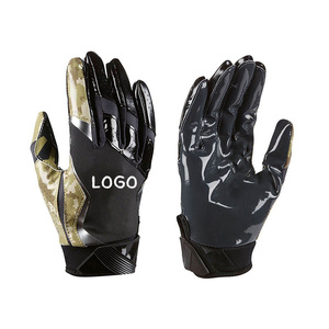 Gants de receveur de football avancés, antidérapants, avec grip texturé, protection des mains sans friction pour les receveurs d'élite - Product Image 3