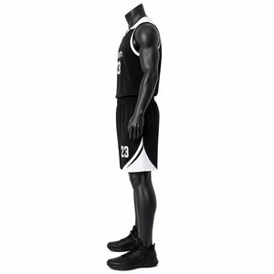 Tenue de basketball personnalisée respirante à séchage rapide, maillot et short légers pour équipe, ensembles de vêtements de sport athlétiques d'extérieur par sublimation - Product Image 2