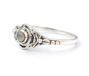 Natural <b>Labradorite</b> Gemstone Flashy Blue Fire <b>Labradorite</b> Jewelry Handmade 925 Silver Statement <b>Ring</b> Gift for Her - Product Image 2