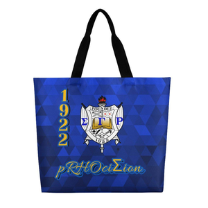 Sac fourre-tout décontracté personnalisé Bison Edge Apparel Sigma Gamma Rho avec décoration Poodle, cadeau de sororité SGRHO, sac de voyage ouvert en toile sur mesure - Product Image 1