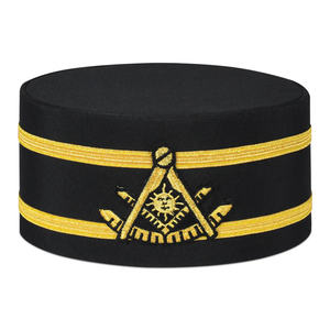 Casquette de cérémonie Triple Tau de qualité supérieure pour les membres du Royal Arch, 100% coton respirant - Product Image 1