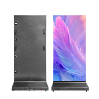 Display Pubblicitario LED 960x1920mm P2.5 P3.076 con Maniglia, Schermo Digitale da Pavimento per Negozi e Centri Commerciali
