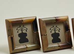 Handcrafted Buffalo Horn Photo <b>Frame</b>: <b>Rustic</b> Boho Decor <b>Picture</b> <b>Frame</b> - Product Image 5