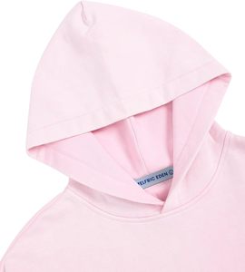 Pink Oversized Hoodie <b>Spray</b> Printed Streetwear Unisex Cotton FRENCH TERRY Regular Fit Front Logo Autumn <b>Style</b> - Product Image 3