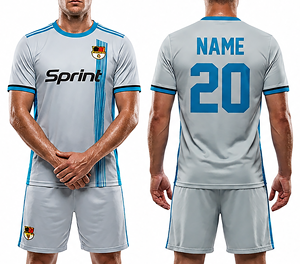 Uniformes de Fútbol Personalizados al por Mayor de Primera Calidad en Tela Transpirable de Secado Rápido de Spandex/Poliéster para Hombre/Unisex - Product Image 1