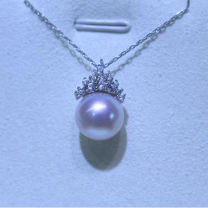 Collar de Perlas de Agua Dulce de Plata de Ley S925 con Cadena Ajustable en Forma de Y, Partículas de Perla de Luz Intensa para Mujer - Product Image 1