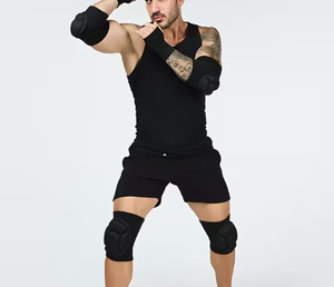 HAWK SPORTS INDUSTRIES Genouillères de volley-ball en nylon de haute qualité |   Mousses EVA élastiques absorbant les chocs |   Support de compression pour le genou - Product Image 3