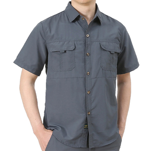 เสื้อเชิ้ตทำงานสำหรับผู้ชายแบบทนทาน ผลิตจากผ้าคุณภาพสูง พร้อมกระเป๋าที่แข็งแรง ทนทาน จัดจำหน่ายโดยตรงจากโรงงาน - Product Image 1