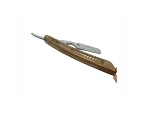Maquinilla de afeitar de garganta de corte de un solo filo para salón profesional para hombres Maquinilla de afeitar de madera de acero inoxidable de la mejor calidad Afeitado de corte recto - Product Image 6