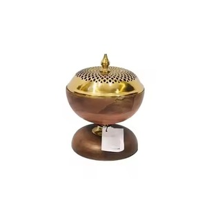 Olla de Acero Inoxidable con Acabado de Madera y Tapa Martillada para Servir Comida en Hoteles, Catering, Bodas y Buffets - Product Image 4