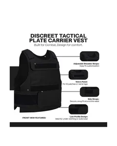 เสื้อกั๊กพกพาแบบกันน้ำที่ซ่อนได้อย่างแนบเนียน |   เสื้อกั๊กยุทธวิธีน้ำหนักเบา |   วัสดุอื่นๆ |   เหมาะกับไซส์ 2XL |   ผลิตในสหรัฐอเมริกา - Product Image 2