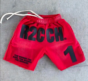 กางเกงขาสั้นผู้ชายแบบกำหนดเอง ผ้าฟลีซหนานุ่ม กางเกงวอร์มออกกำลังกาย กีฬา ฟิตเนส กลางแจ้ง ประดับเพชร พิมพ์ลายพัฟ สตรีทแวร์ กางเกงจ็อกเกอร์ - Product Image 4