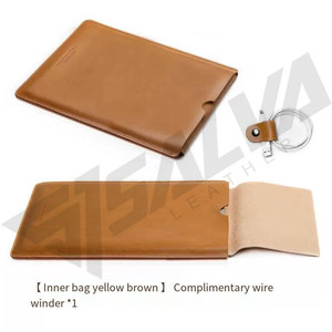Funda Moderna para Portátil de Microfibra de Cuero, 13-15 Pulgadas, Color Sólido, Cierre de Cremallera Resistente, Unisex, Uso Diario - Product Image 3