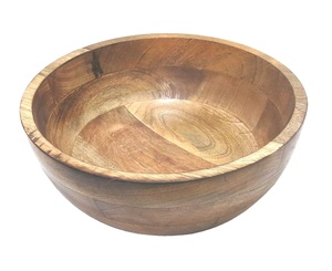 Disposable Wooden <b>Salad</b> Bowl For Restaurants Custom Size Natural Finish Bowls For Serving Handmade Custom Logo Fruits Bowls - Product Image 1