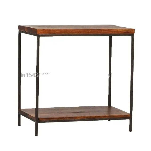 47.2" Narrow Sofa Table with Shelf Industrial Entryway Bedside Tables for Living Room Hallway Corridor Office Side Table