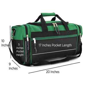Lamatex Sports Green Black Duffel Gym <b>Bag</b> <b>Large</b> Capacity Travel Sports <b>Bag</b> Zipper Equipment Tote Overnight Luggage <b>Bag</b> - Product Image 5