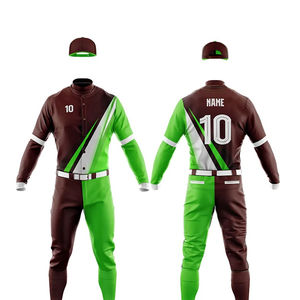 Uniforme de Béisbol para Hombre de Alta Calidad al por Mayor, Ropa Deportiva Transpirable, Absorbente de Humedad, Poliéster, Logotipo Impreso Personalizado, Tallas Grandes - Product Image 4