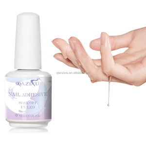 OEM aucun dommage d'approvisionnement d'usine d'ongle colle à ongles longue durée pour la presse sur gel d'ongle gel de renforcement adhésif en bouteille avec brosse - Product Image 1