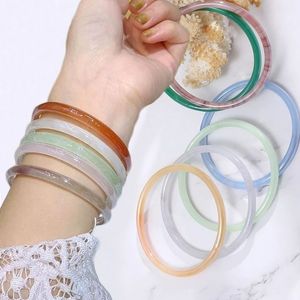 H a CRAFT Women's Classic <b>Resin</b> Craft Jewelry Handmade Decorative Bangles with Crown Shape for Anniversary Occasion - Product Image 1