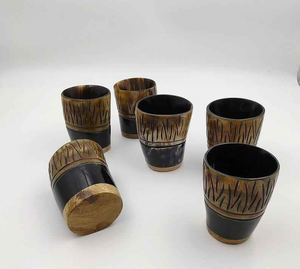 Copa de Cuerno Vikinga Hecha a Mano de Cuerno de Buey Puro, Vaso de Cerveza de Cuerno de Vaca Auténtico, Jarra con Diseño Elegante, Proveedor Indio - Product Image 3