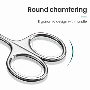 Ciseaux à sourcils de qualité supérieure à prix abordable, outil de coupe à lame droite pour épilation, tendance - Product Image 5