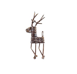 Moderno Set de Renos de Mimbre Decorativos, Adornos de Ratán para Navidad, Suministros para Fiestas, Modelo Ecológico y Artístico de Tendencia Festiva - Product Image 3