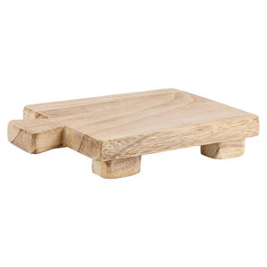 Support de piédestal en bois Riser support de pied écologique pour salle de bain cuisine porte-savon support de plante pour utilisation de décor de bureau à domicile - Product Image 5