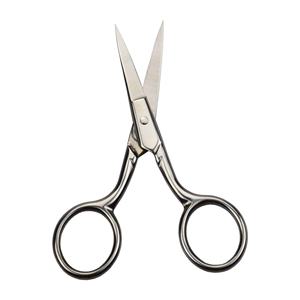 Ciseaux de toilettage pour soins personnels, épilation du visage et coupe des poils des oreilles, du nez et des sourcils, en acier inoxydable, pointe fine et droite - Product Image 1