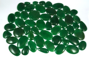Venta al por mayor de cabujones de aventurina verde natural pulidos a mano de Radha Arts, formas mixtas de 20mm-40mm, piedras preciosas sueltas de Rajasthan para bricolaje - Product Image 4