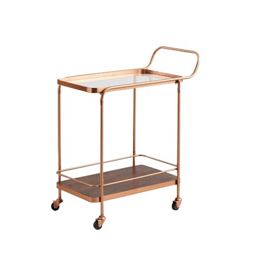 Hotel Decorative Metal Bar Cart Trolley