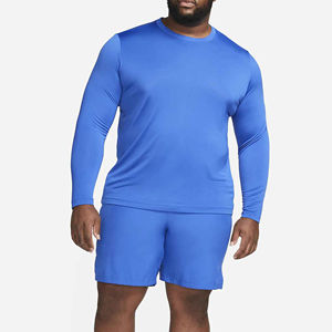 Nouvel Arrivage – T-shirt Homme Col Rond Manches Longues en Coton et Fibre de Bambou Écologique, Personnalisable avec Logo Imprimé, Style Vintage 2025 - Product Image 5