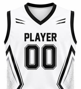 Conjunto de Uniforme de Baloncesto de Verano Personalizado, Transpirable, 100% Poliéster, Sublimado, Cuello en V, Sin Mangas, Jersey de Malla, Pantalones Cortos, Unisex para Adultos - Product Image 2