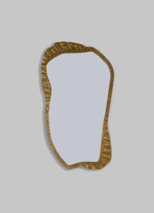 Contemporary <b>Brass</b> <b>Mirror</b> With Abstract Loop Design Wall Decor New Arrival At Lowest Cost - Product Image 4